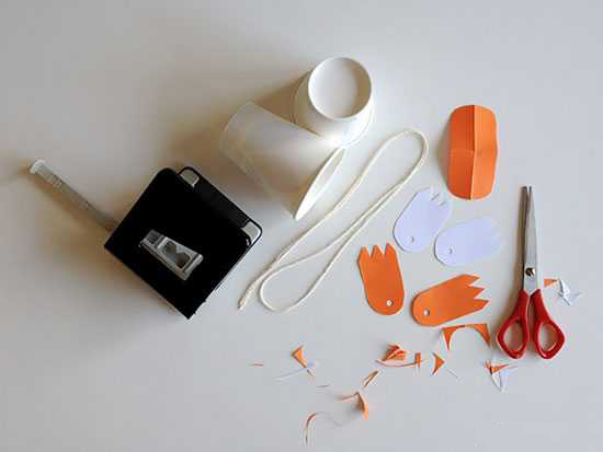 کاردستی با لیوان یکبار مصرف کاغذی