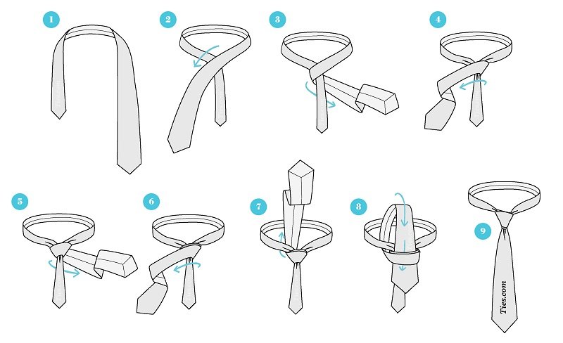 آموزش گره کراوات