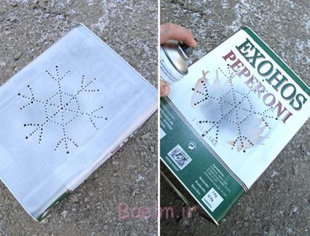 آموزش درست کردن فانوس با قوطی های خالی روغن و کنسرو