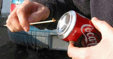 آتش با قوطی نوشابه و شکلات