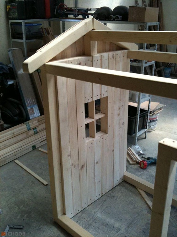 آموزش تصویری ساخت خانه چوبی برای کودکان