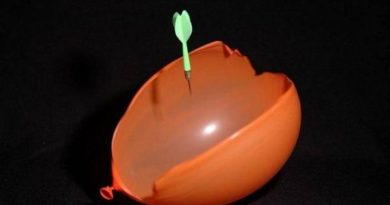 برخوردبادکنک با سطح