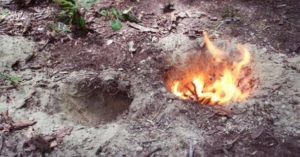 روشن کردن آتش