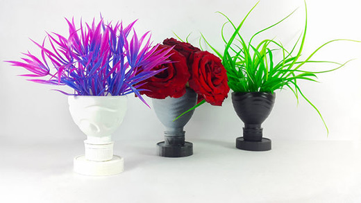 ساخت کاردستی گلدان