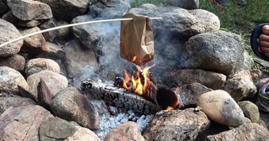 جوش آوردن آب در ظرف کاغذی