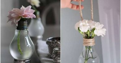 ساخت گلدان با لامپ