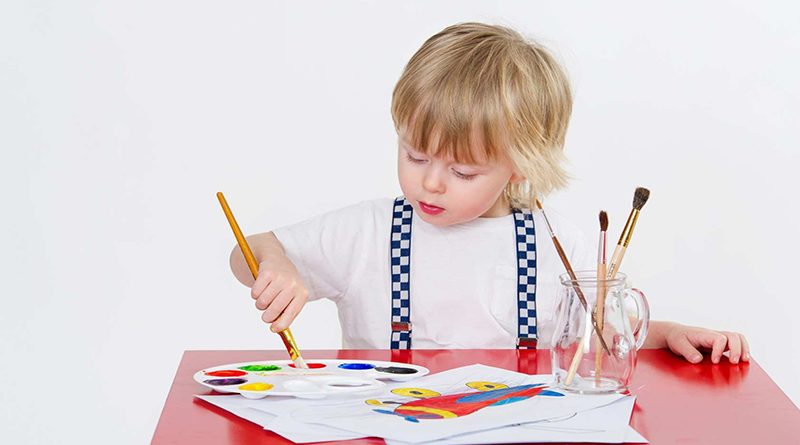 فرزند شما کجای کاغذ نقاشی می کشد؟